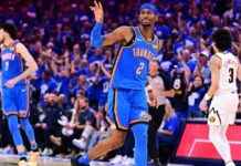 جيلجيس ألكسندر وفريق الرعد يطيحون بناغتس ويتأهلون إلى نهائيات NBA غربية nba