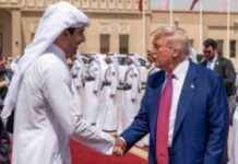 أمير يقود وداع الرئيس الأمريكي