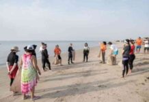 حملة تنظيف الشواطئ التي أقيمت في يوم الغوص للنساء 2025 في قطر 2025