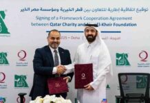 تجديد اتفاقية التعاون بين مؤسسة قطر الخيرية ومؤسسة مصر الخير