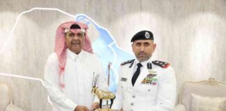 رئيس الاتحادات الرياضية للشرطة القطرية والعربية يلتقي رئيس اتحاد الشرطة الكويتية رئيس الاتحادات الرياضية للشرطة القطرية والعربية يلتقي رئيس اتحاد الشرطة الكويتية