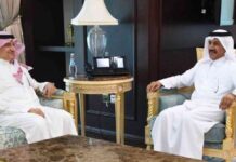 تودع الأمين العام لوزارة الخارجية السفير السعودي