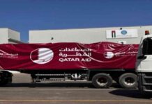 إرسال المساعدات الإنسانية من قطر والأردن إلى سوريا