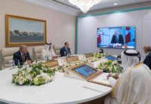 محادثة فيديو بين أمير والملك عبد الله والسيسي حول الهجوم مع ماكرون، ستارمر وكارني