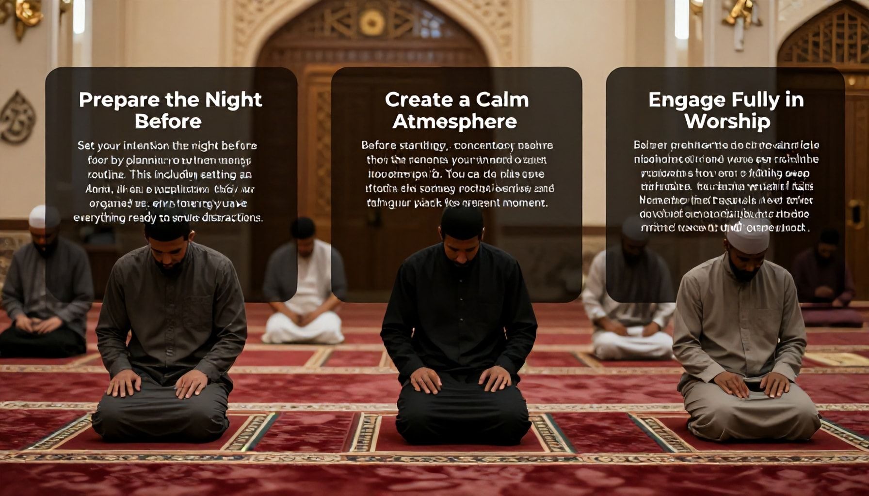 3 طرق لزيادة تركيزك في صلاة الفجر في بيئة قطرية busy*