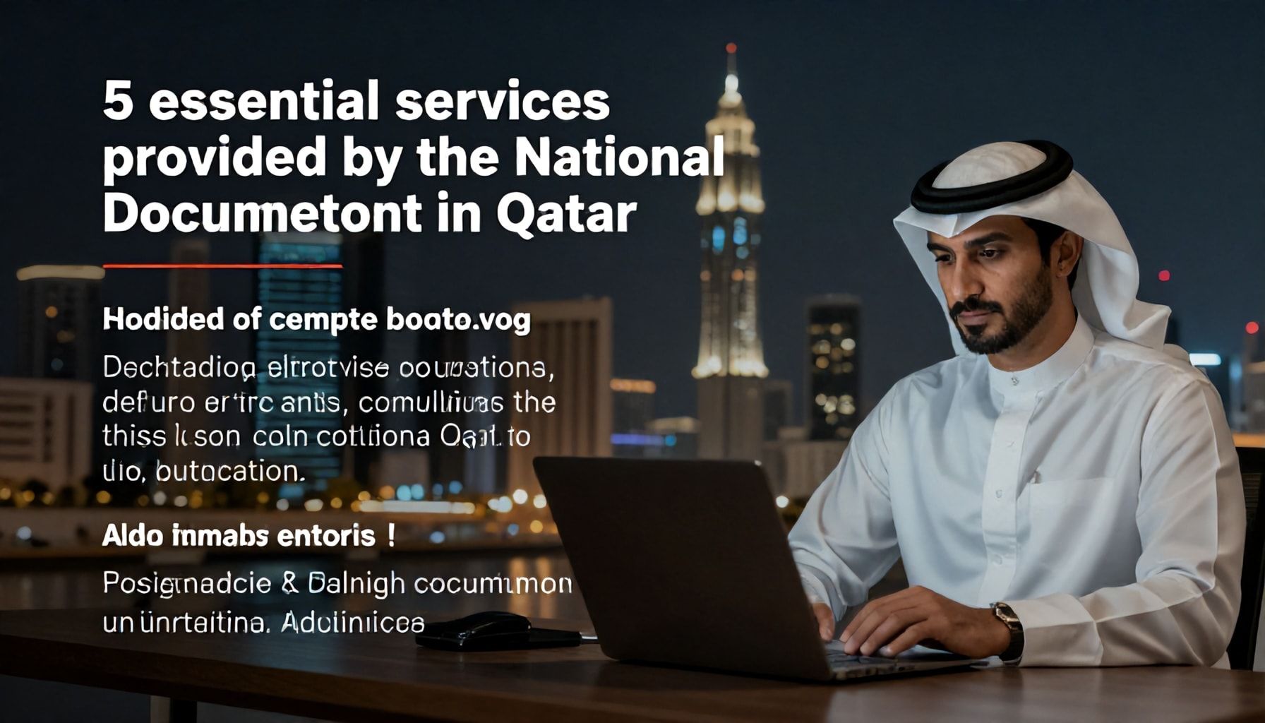 5 خدمات أساسية تقدمها التوثيق الوطني في قطر*