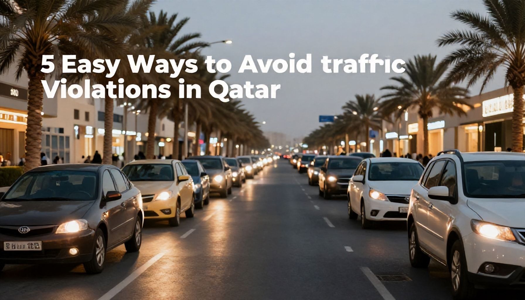 5 طرق سهلة لتجنب المخالفات المرورية في قطر*
