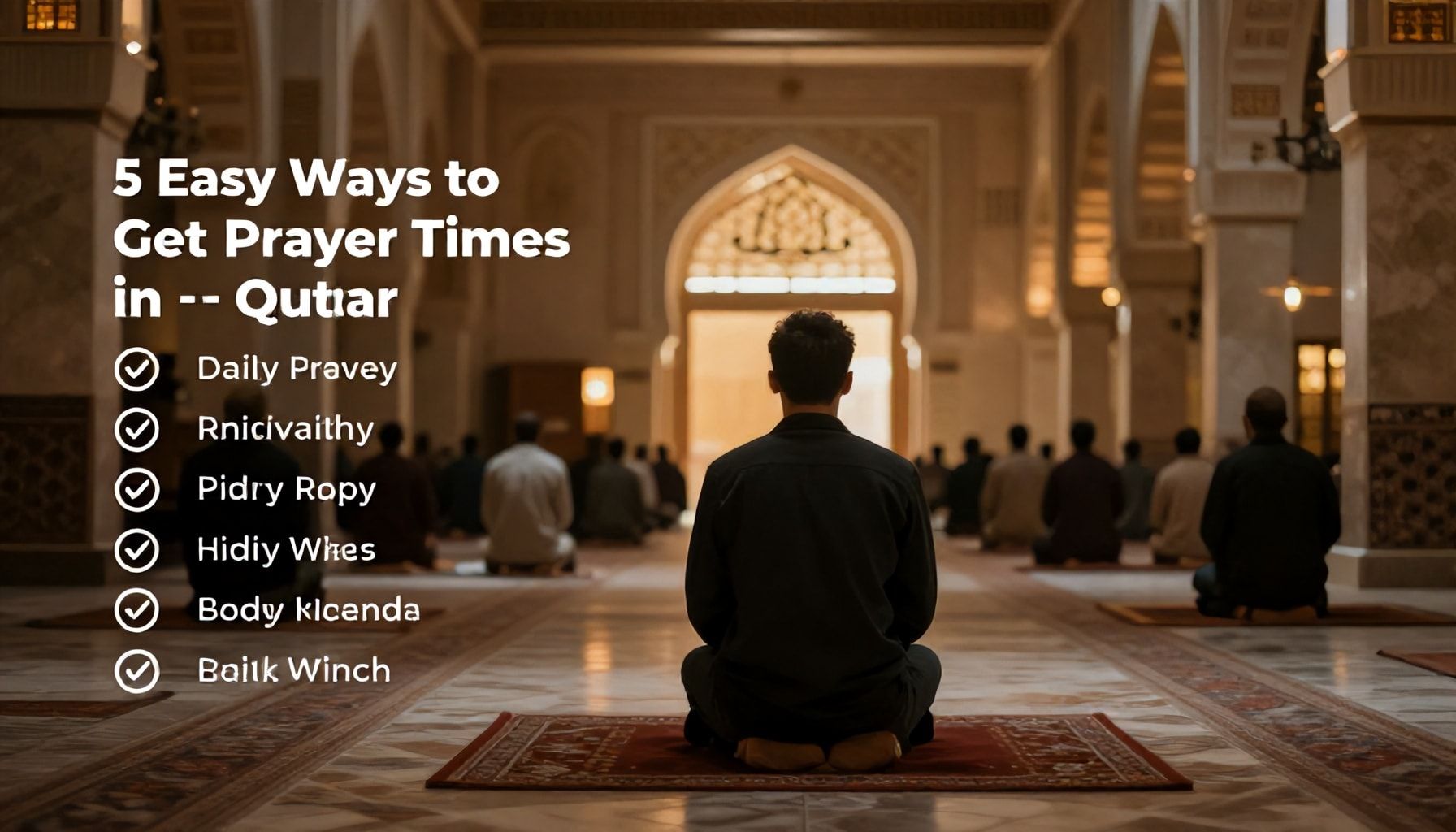 5 طرق سهلة للحصول على مواقيت الصلاة يوميًا في قطر