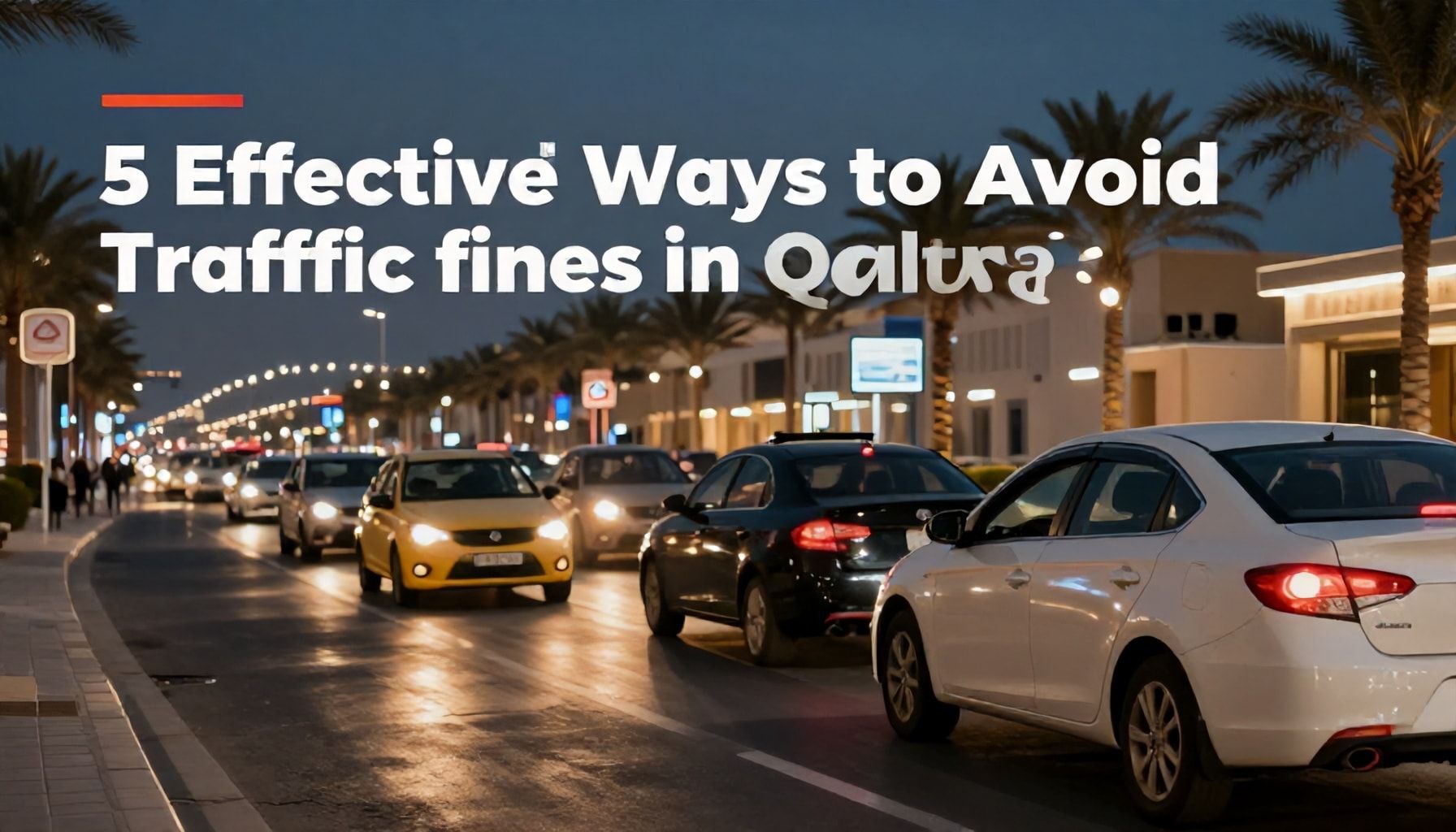 5 طرق فعالة لتجنب الغرامات المرورية في قطر*