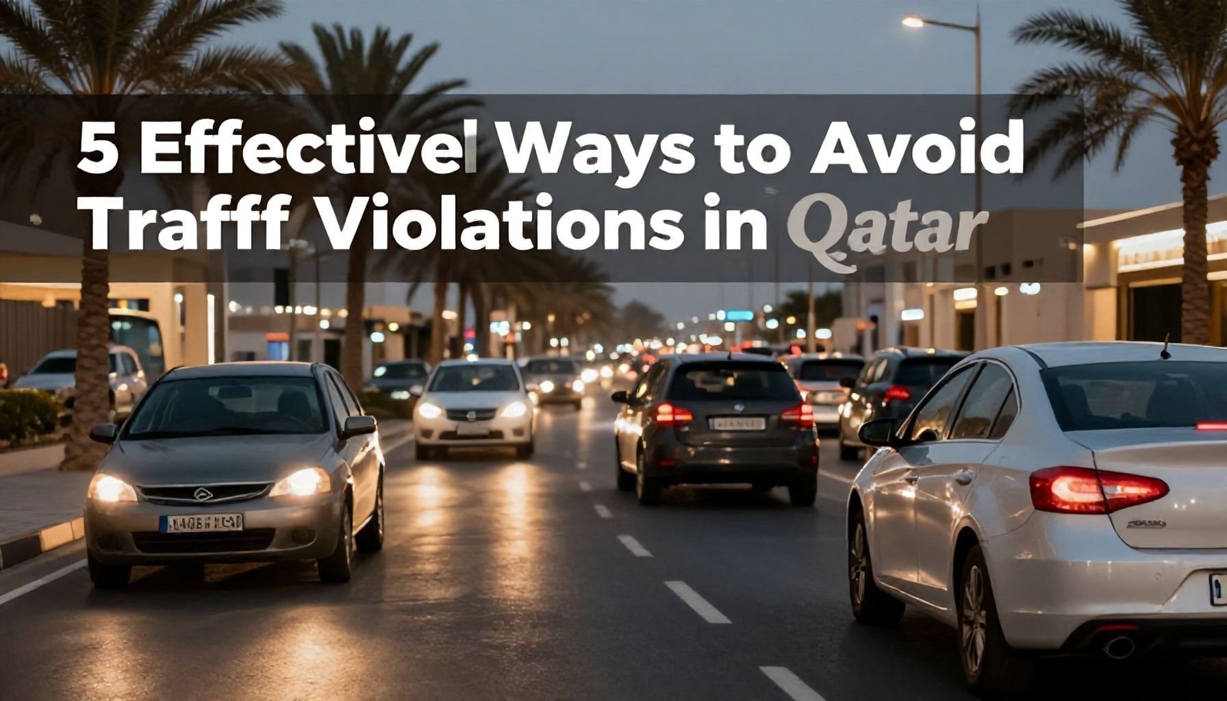 5 طرق فعالة لتجنب المخالفات المرورية في قطر*