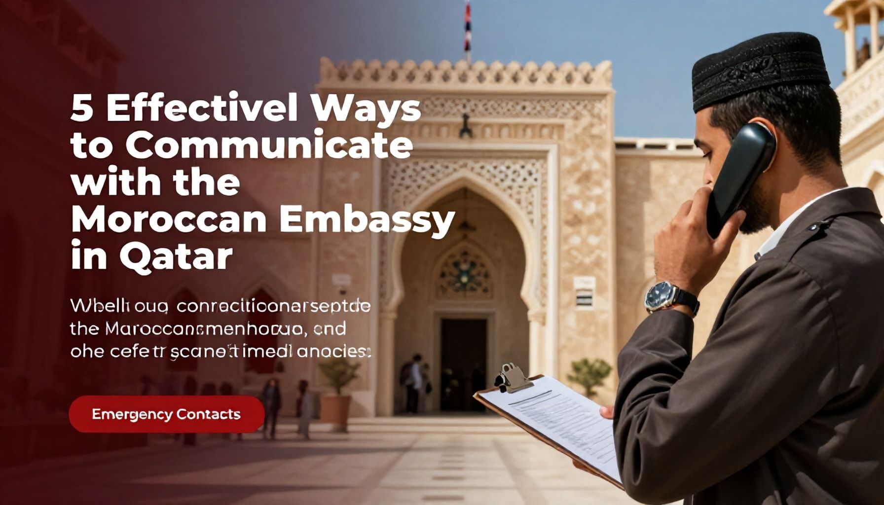 5 طرق فعالة للتواصل مع السفارة المغربية في قطر