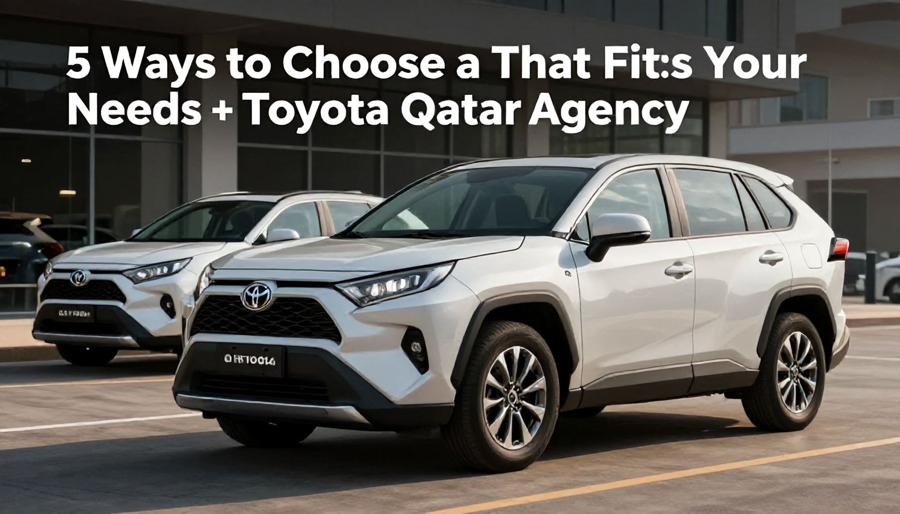 5 طرق لاختيار سيارة تويوتا تناسب احتياجاتك