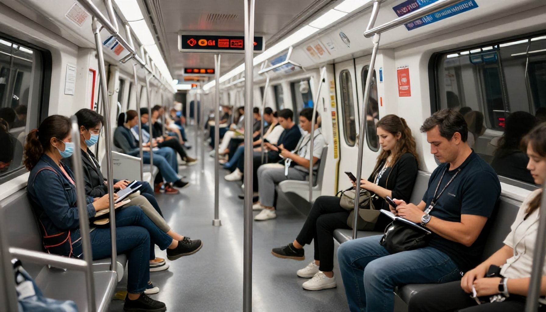 5 طرق لتبقى مريحًا أثناء ركوب مترو قطر*