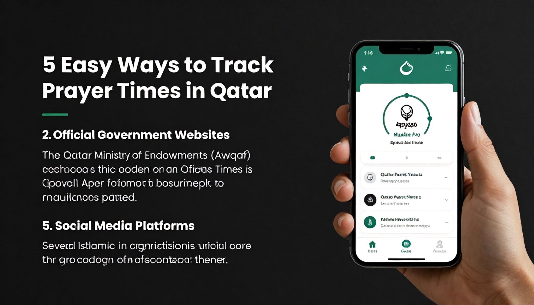 5 طرق لتتبع مواقيت الصلاة في قطر بسهولة
