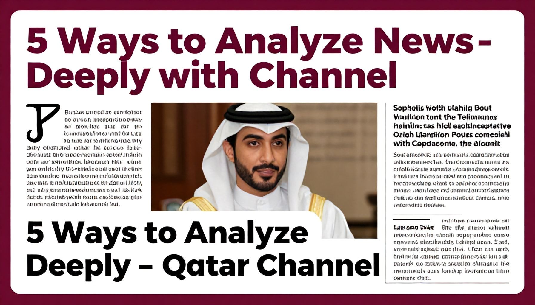 5 طرق لتحليل الأخبار بشكل عميق مع قناة قطر