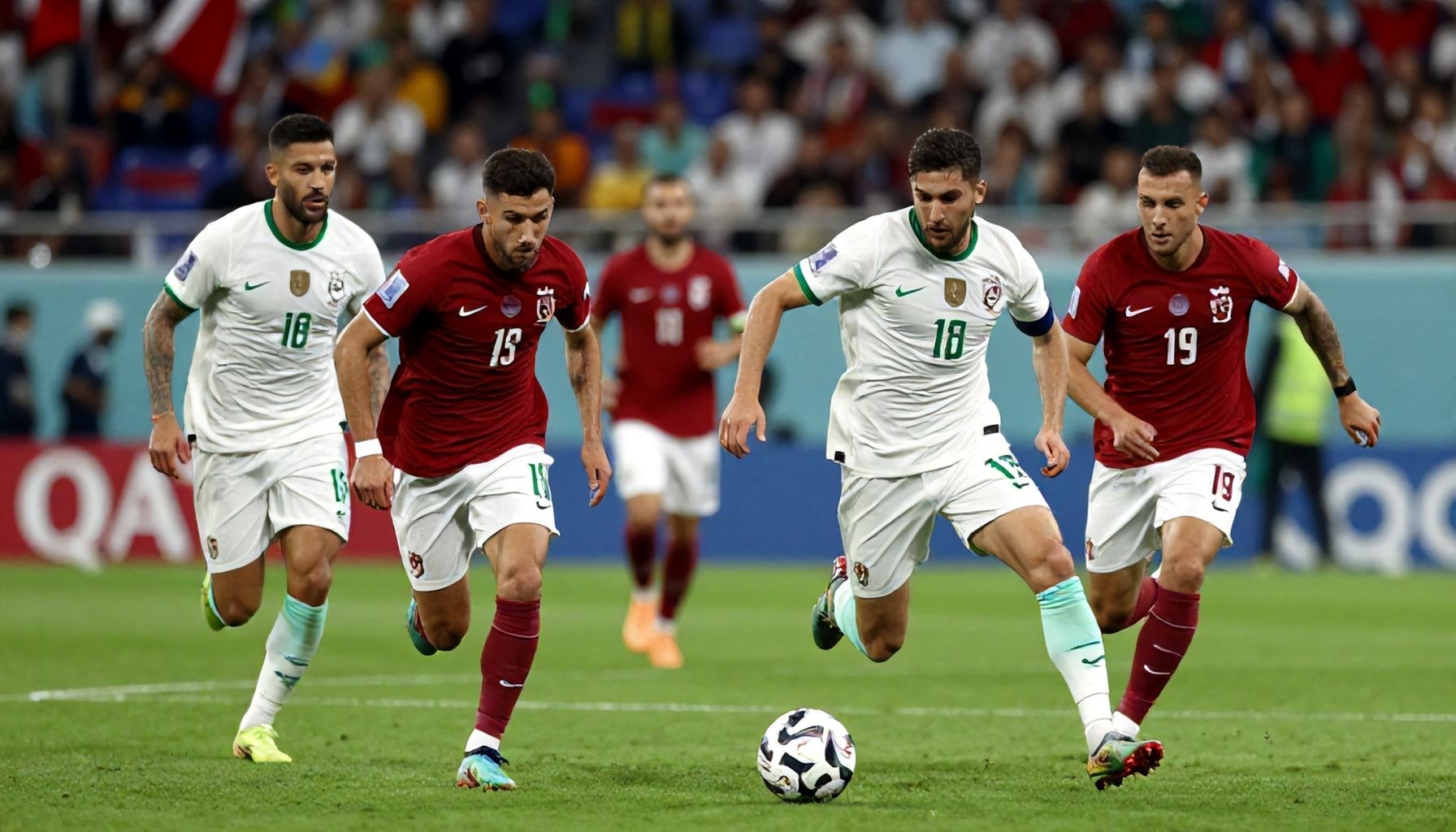 5 طرق لتغيير مصير الفريقين في مباراة قطر والجزائر*