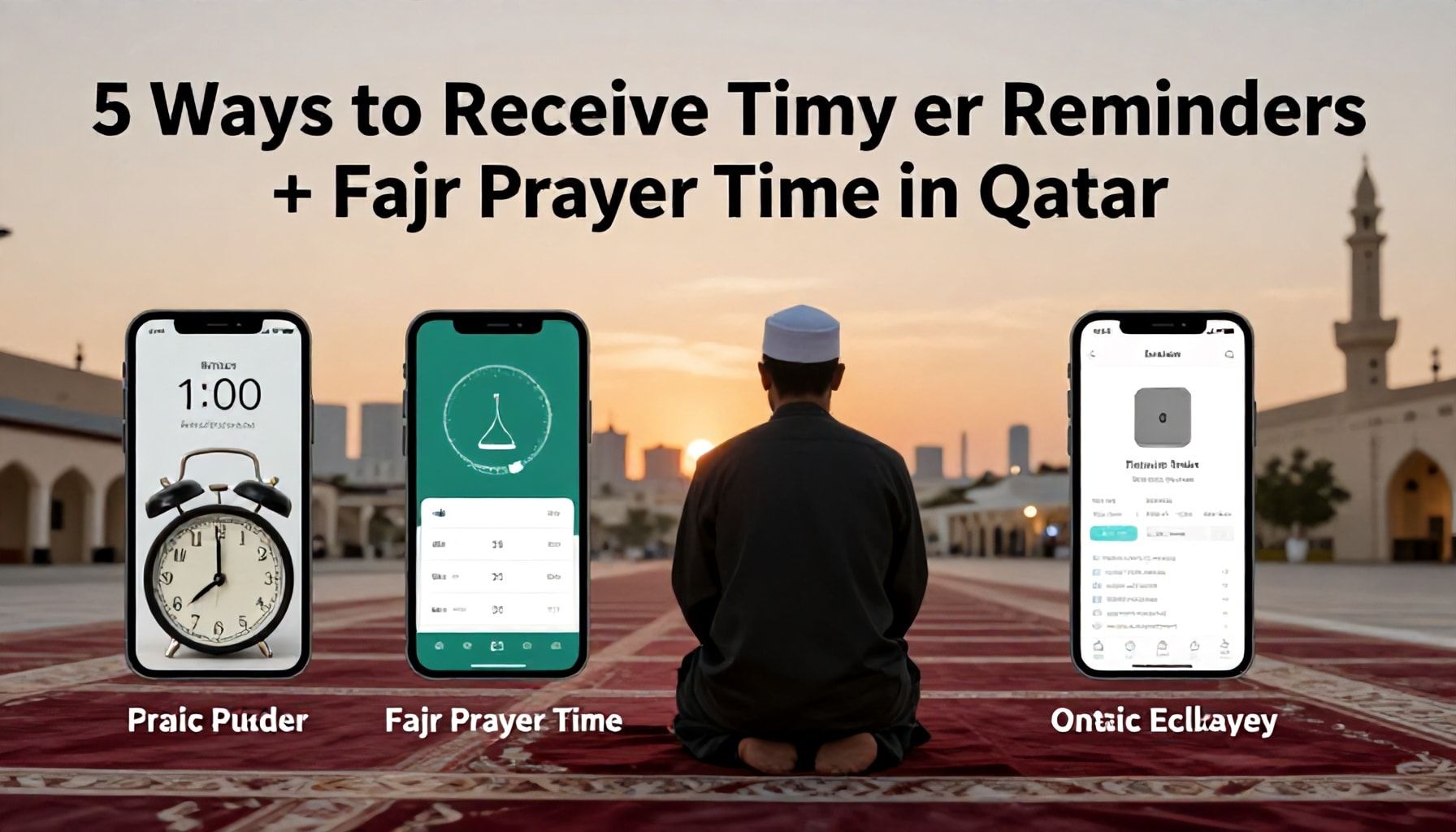 5 طرق لتلقي تذكيرات مواعيد الصلاة في الوقت المناسب