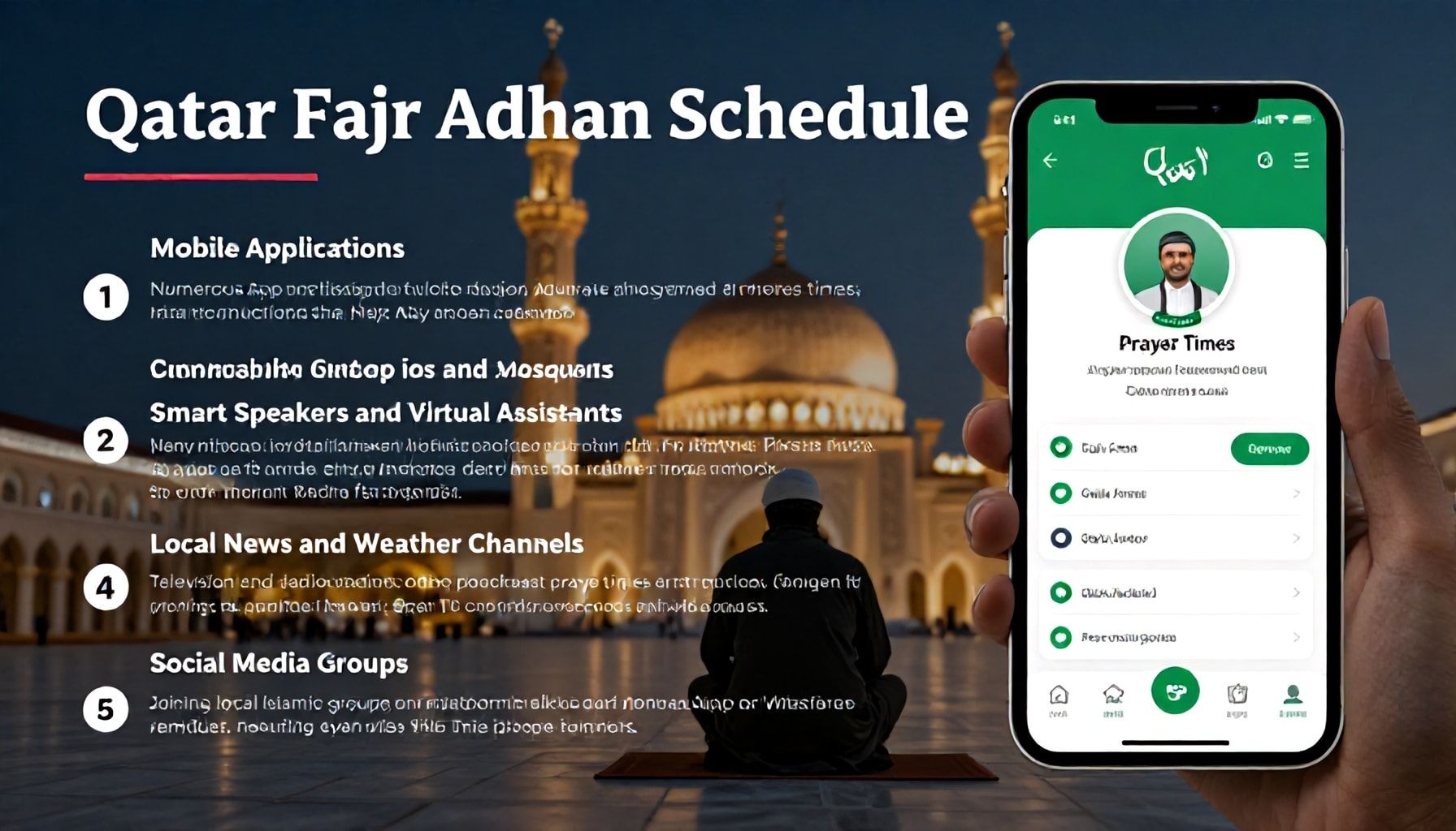5 طرق لتلقي تنبيهات أذان الفجر في الوقت المناسب