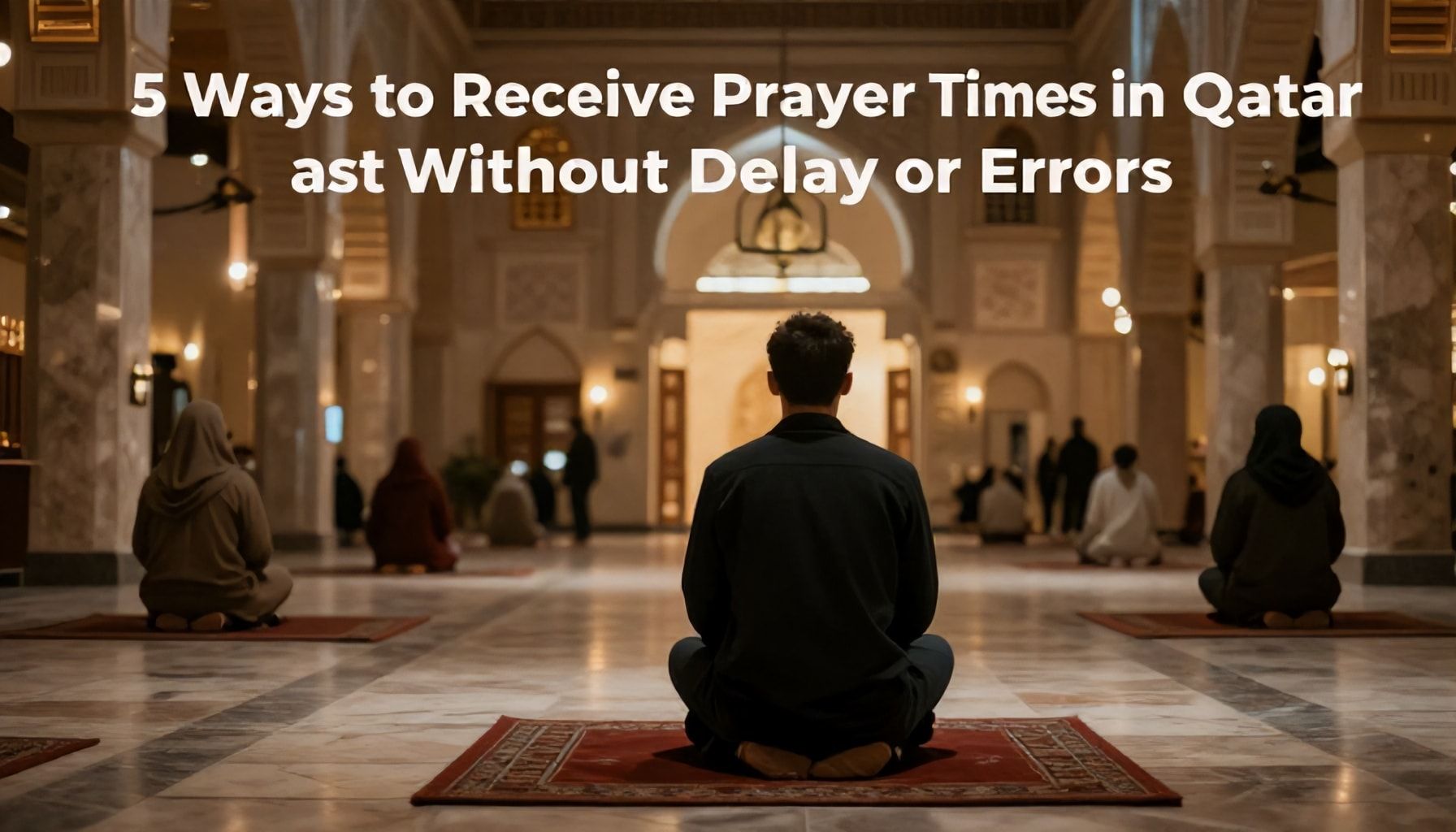 5 طرق لتلقي مواقيت الصلاة في قطر دون تأخير أو أخطاء*