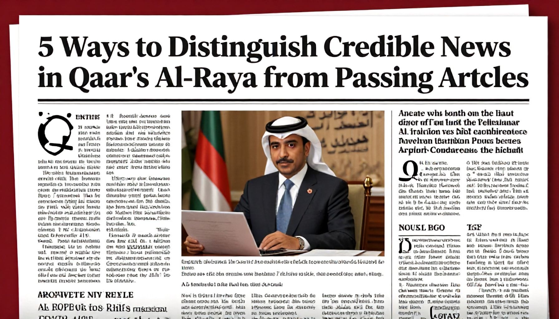 5 طرق لتمييز الأخبار الموثوقة في جريدة الراية القطرية عن المقالات العابرة*