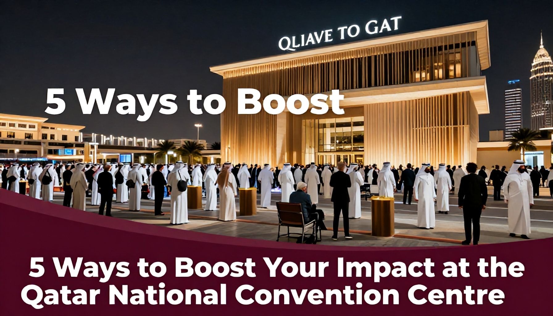 5 طرق لزيادة تأثير حدثك في مركز قطر الوطني للمؤتمرات*