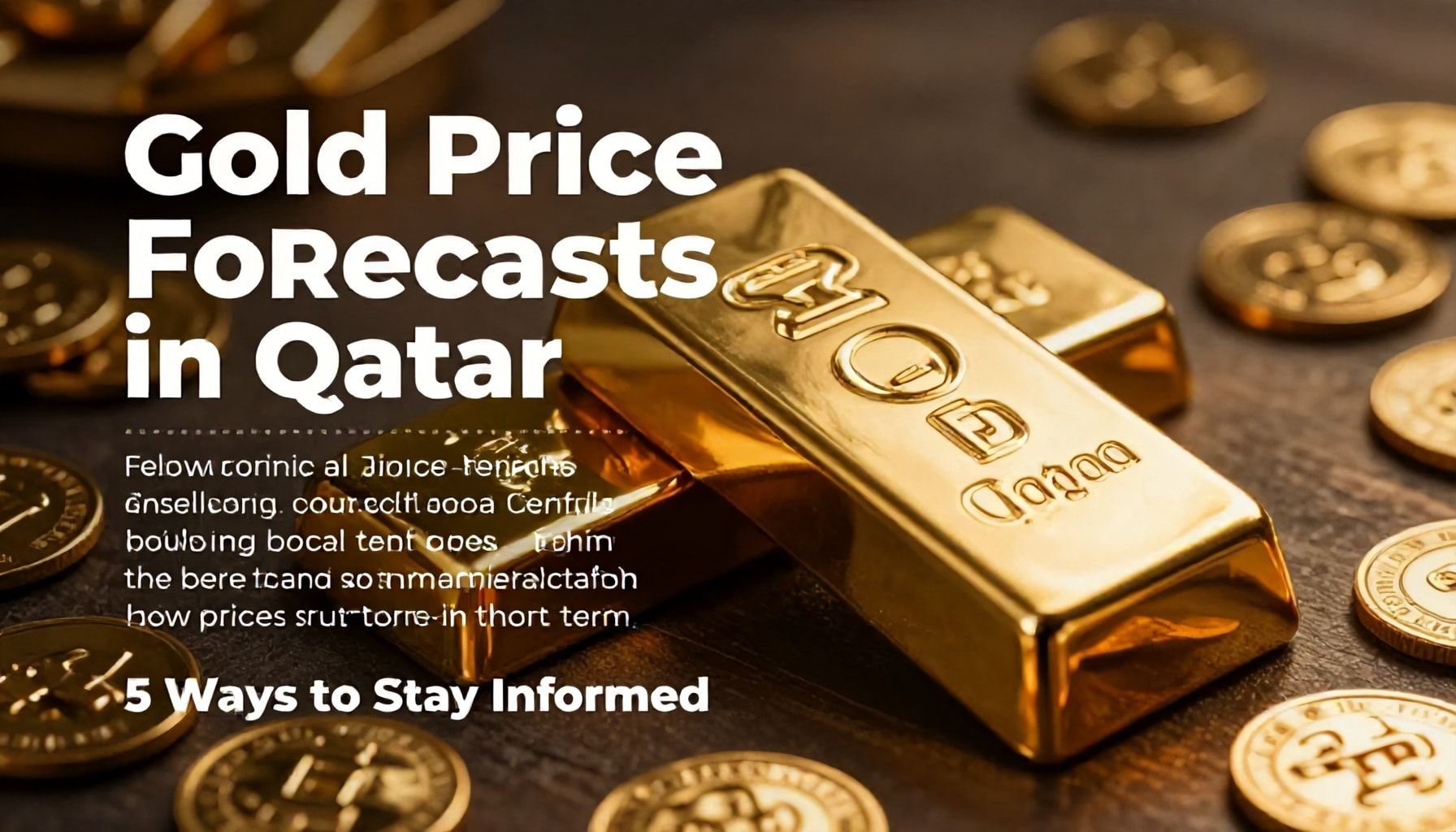 5 طرق للتعرف على توقعات سعر الذهب في قطر