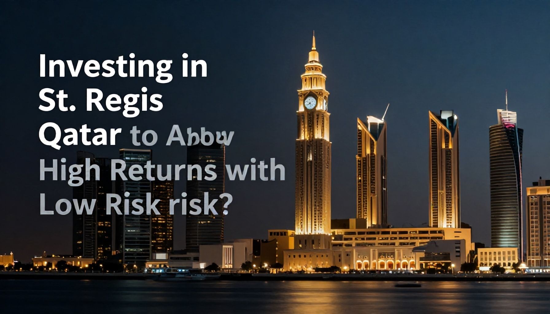 استثمارك في سانت ريجيس قطر: كيف تحصل على عوائد عالية مع مخاطر منخفضة؟*