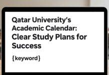 التقويم الأكاديمي لجامعة قطر: خطط دراسية واضحة للنجاح