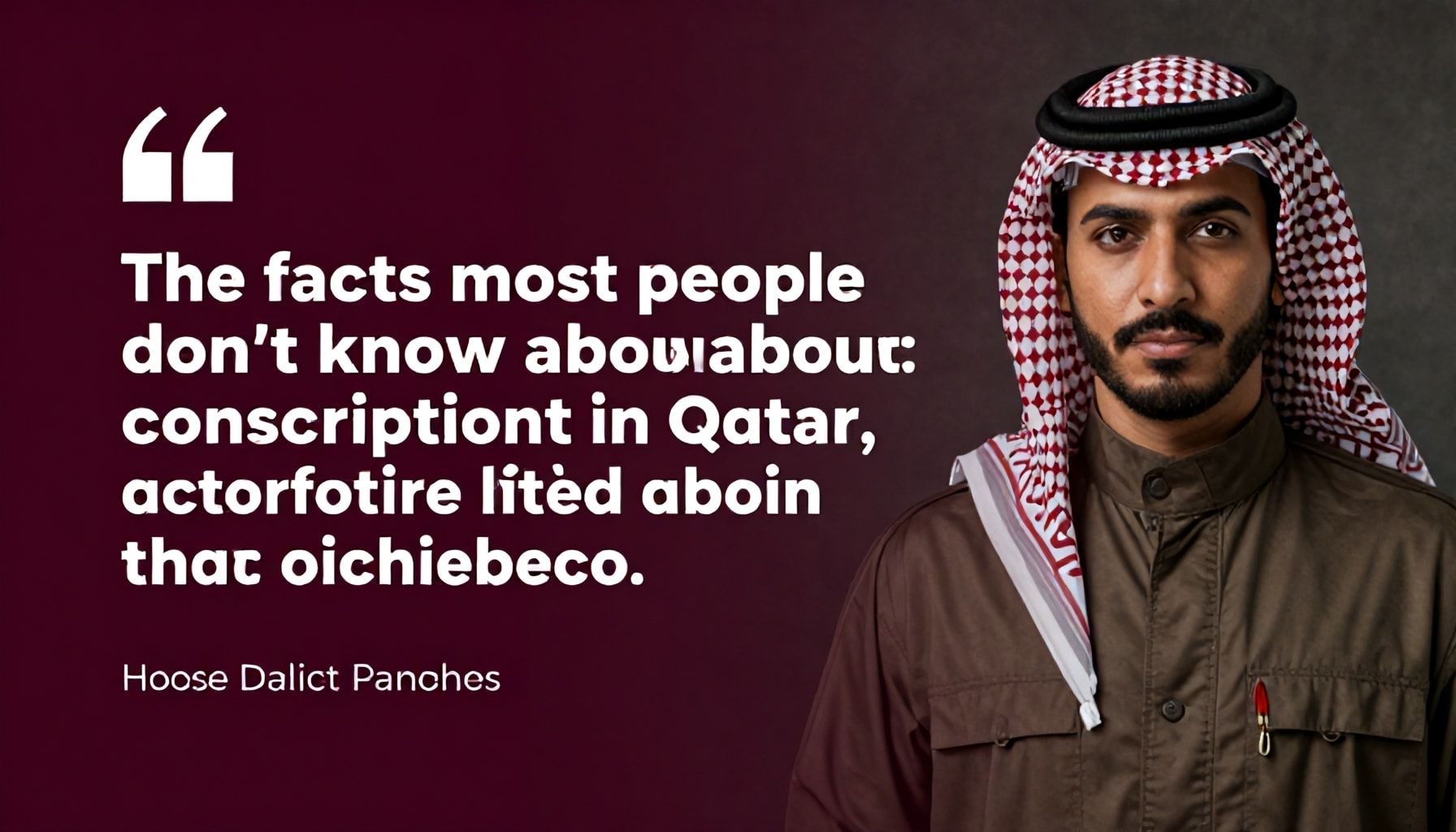 الحقائق التي لا يعرفها معظم الناس عن التجنيد في قطر*