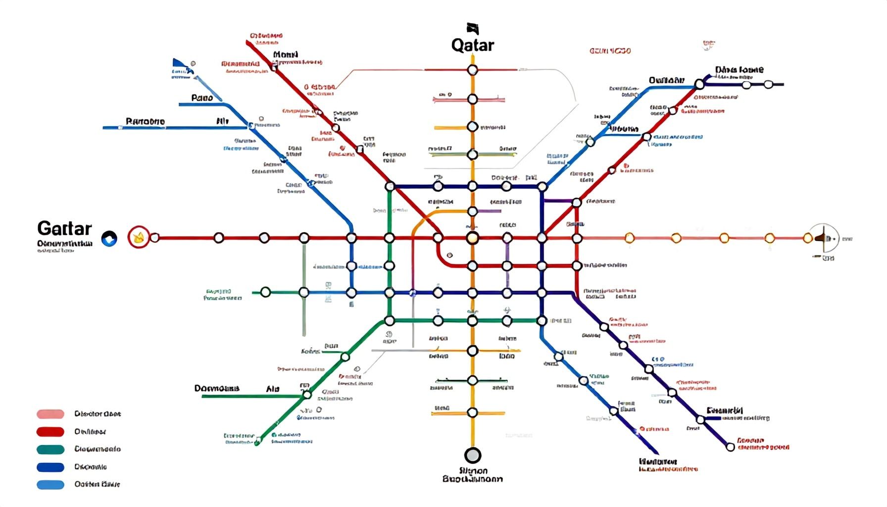 الحقائق المذهلة عن خريطة مترو قطر التي لا يعرفها معظم الناس*