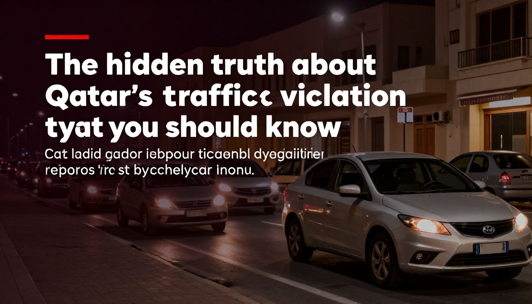 الحقيقة المخفية عن نظام مخالفات المرور في قطر التي يجب معرفتك