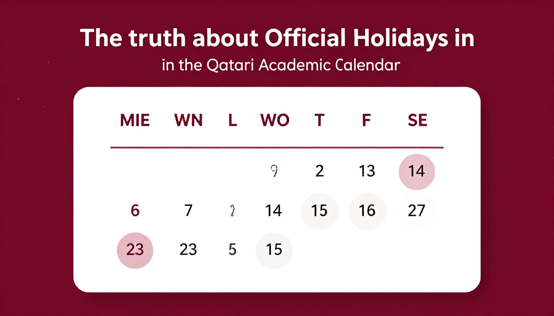 الحقيقة عن الأجازات الرسمية في التقويم الدراسي القطري: ما يجب معرفته*