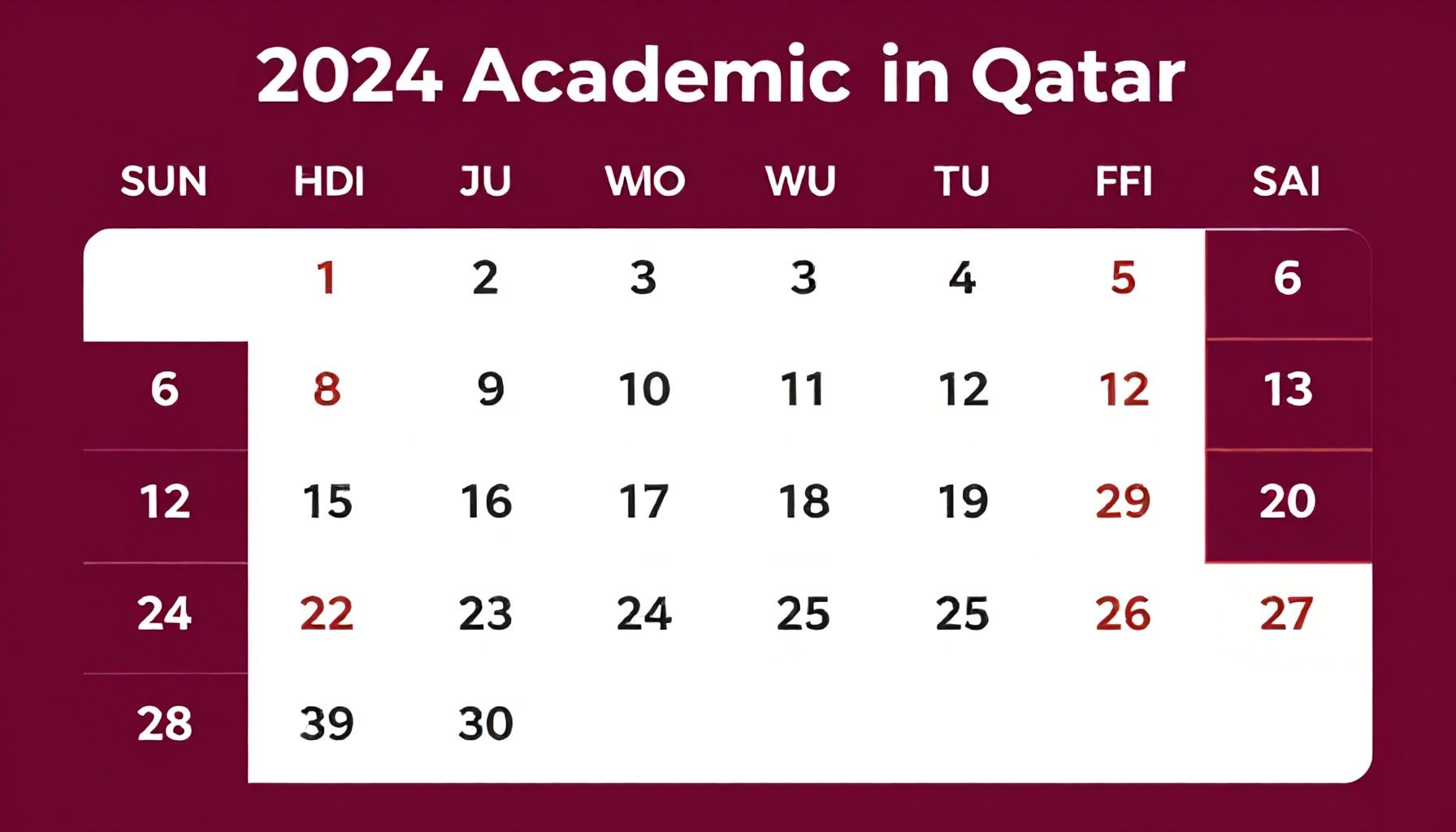 الحقيقة عن الإجازات الدراسية في التقويم الدراسي 2024 في قطر