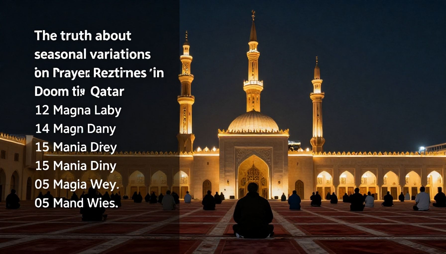 الحقيقة عن الاختلافات الموسمية في أوقات الصلاة في قطر*