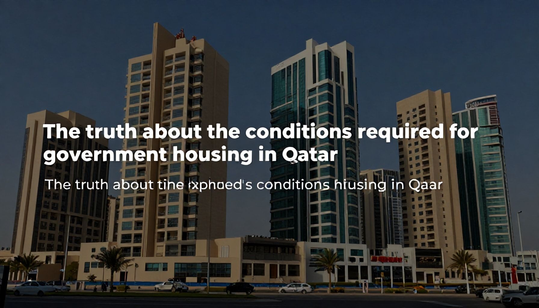 الحقيقة عن الشروط المطلوبة للإسكان الحكومي في قطر*
