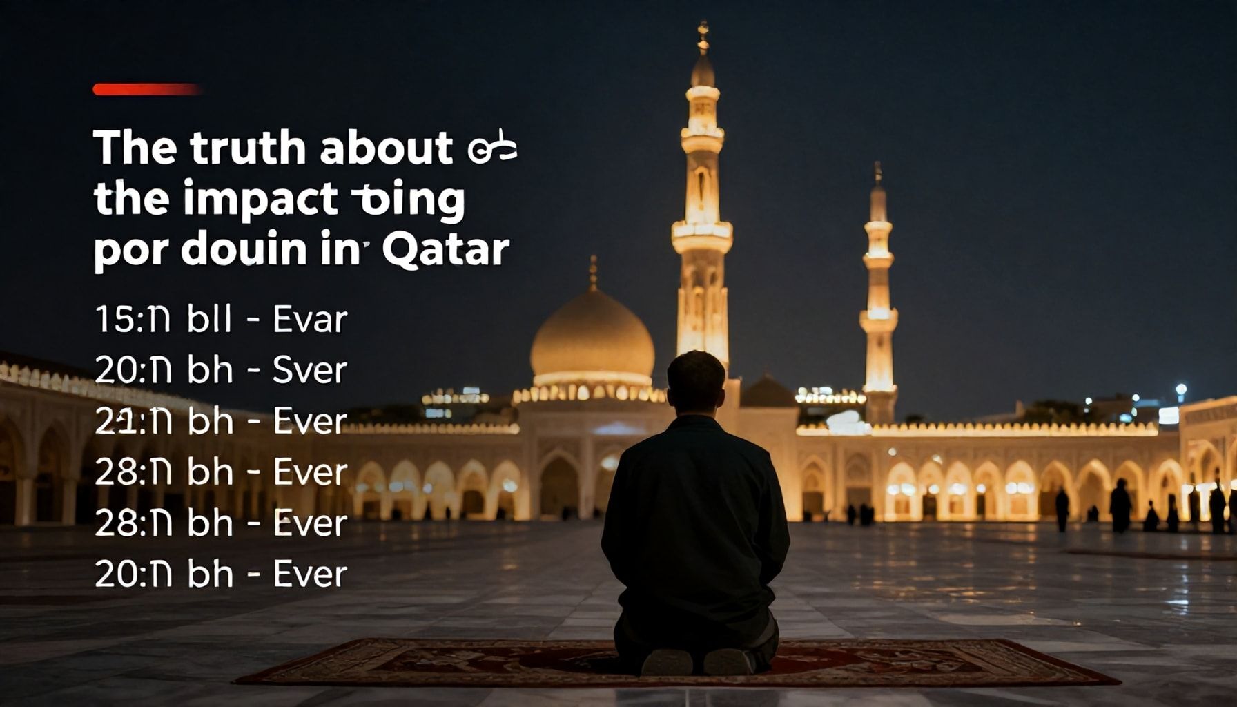 الحقيقة عن تأثير التوقيت المحلي على أوقات الصلاة في قطر*