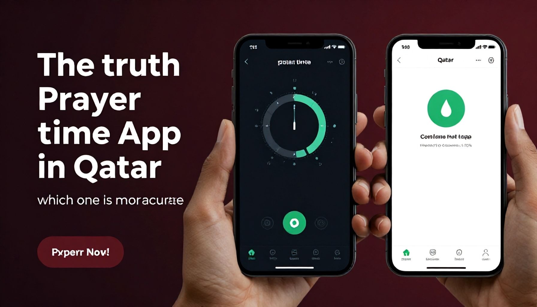 الحقيقة عن تطبيقات توقيت الأذان في قطر: أيها أكثر دقة؟*