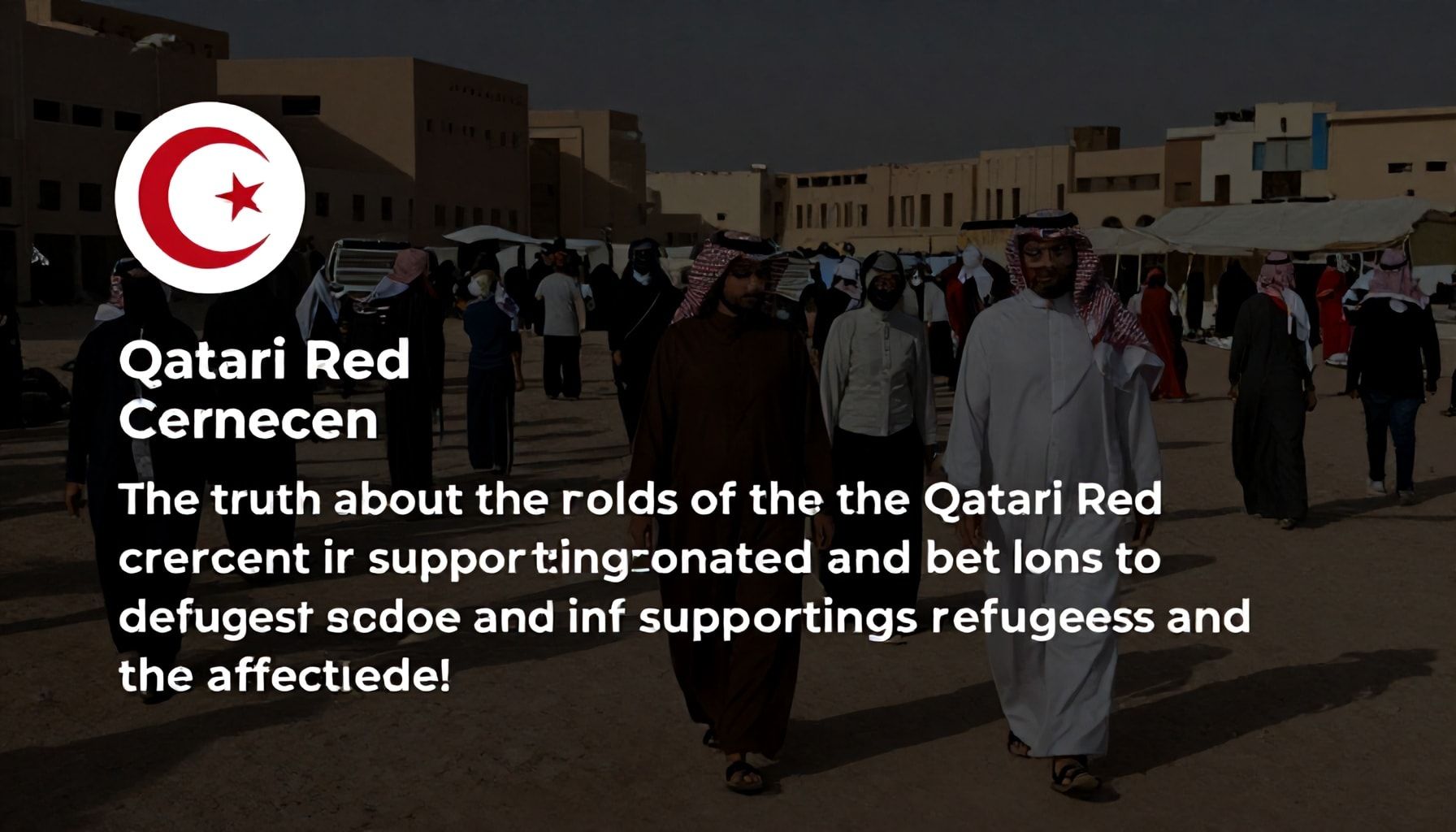 الحقيقة عن دور الهلال الأحمر القطري في دعم اللاجئين والمتضررين*