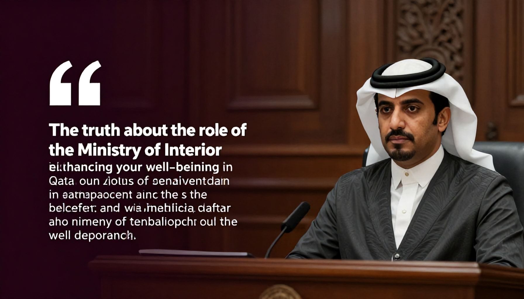 الحقيقة عن دور وزارة الداخلية في تعزيز رفاهيتك في قطر*