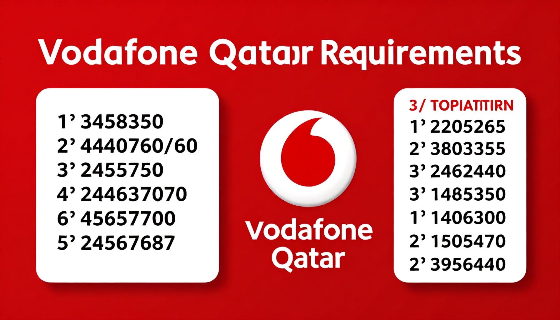 الحقيقة عن متطلبات الحصول على رقم فودافون قطر