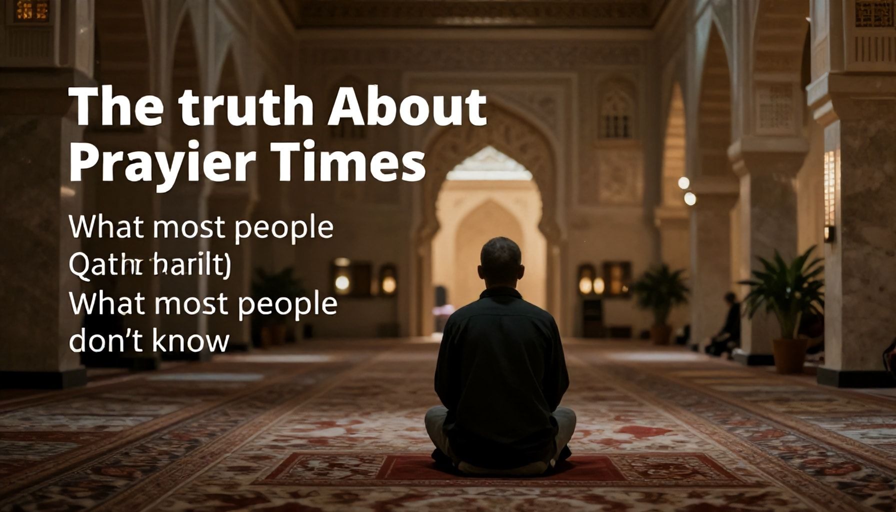 الحقيقة عن مواقيت الصلاة في قطر: ما لا يعرفه معظم الناس*