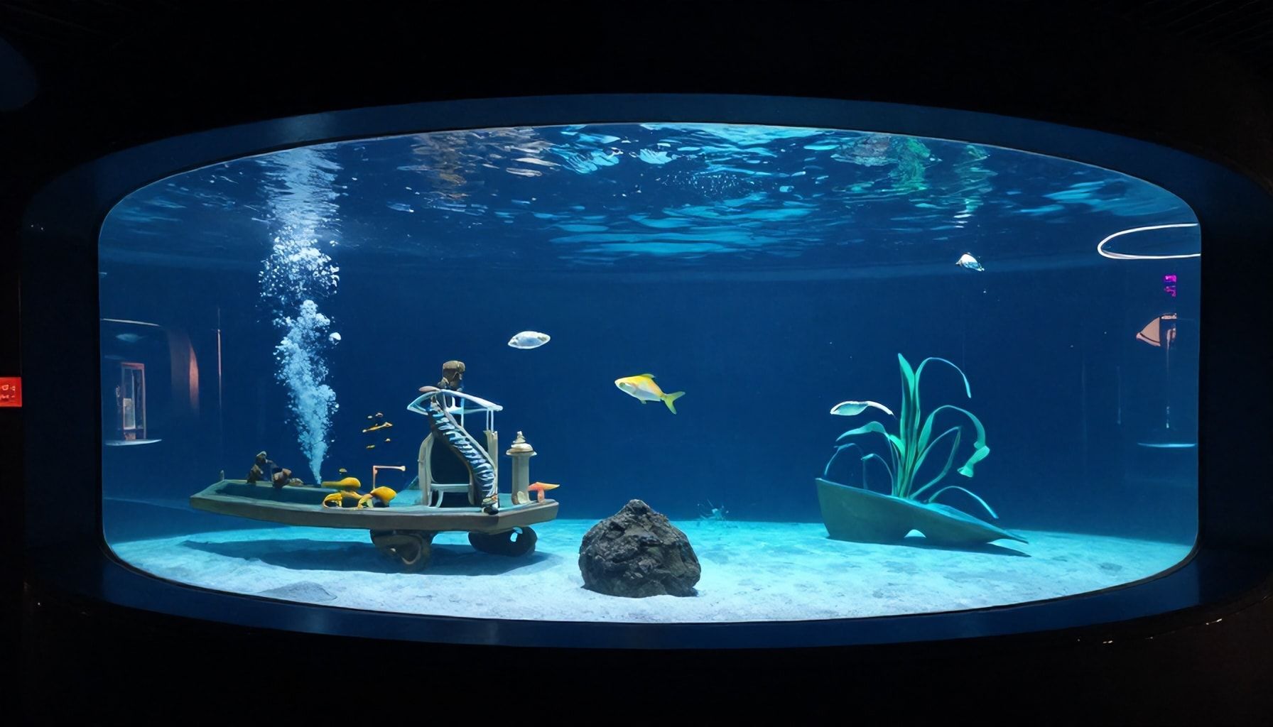 الحقيقة وراء تصميم اكواريوم قطر الفريد