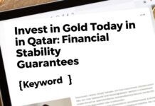 استثمر في الذهب اليوم في قطر: ضمانات استقرار مالية
