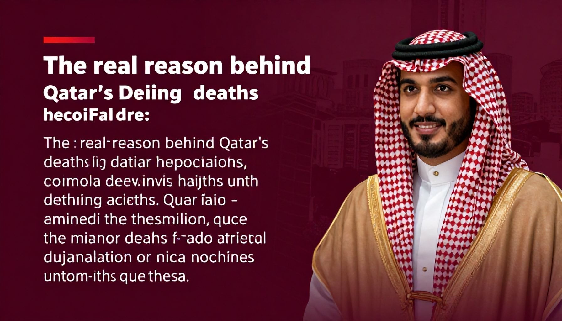 السبب الحقيقي وراء ارتفاع وفيات قطر: ما يجب معرفته*