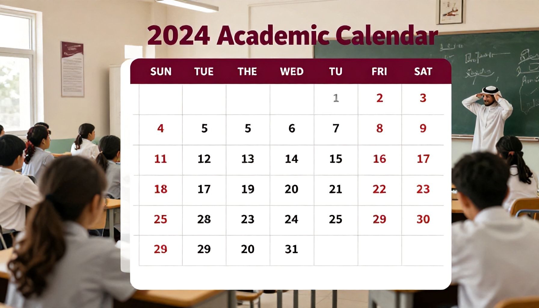 السبب وراء أهمية التقويم الدراسي 2024 في قطر لكل طالب