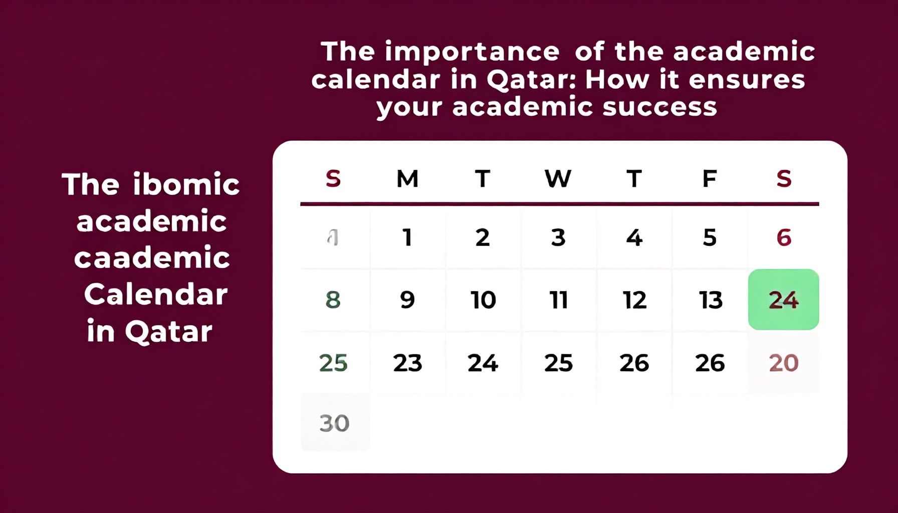 السبب وراء أهمية التقويم الدراسي في قطر: كيف يضمن نجاحك الأكاديمي*
