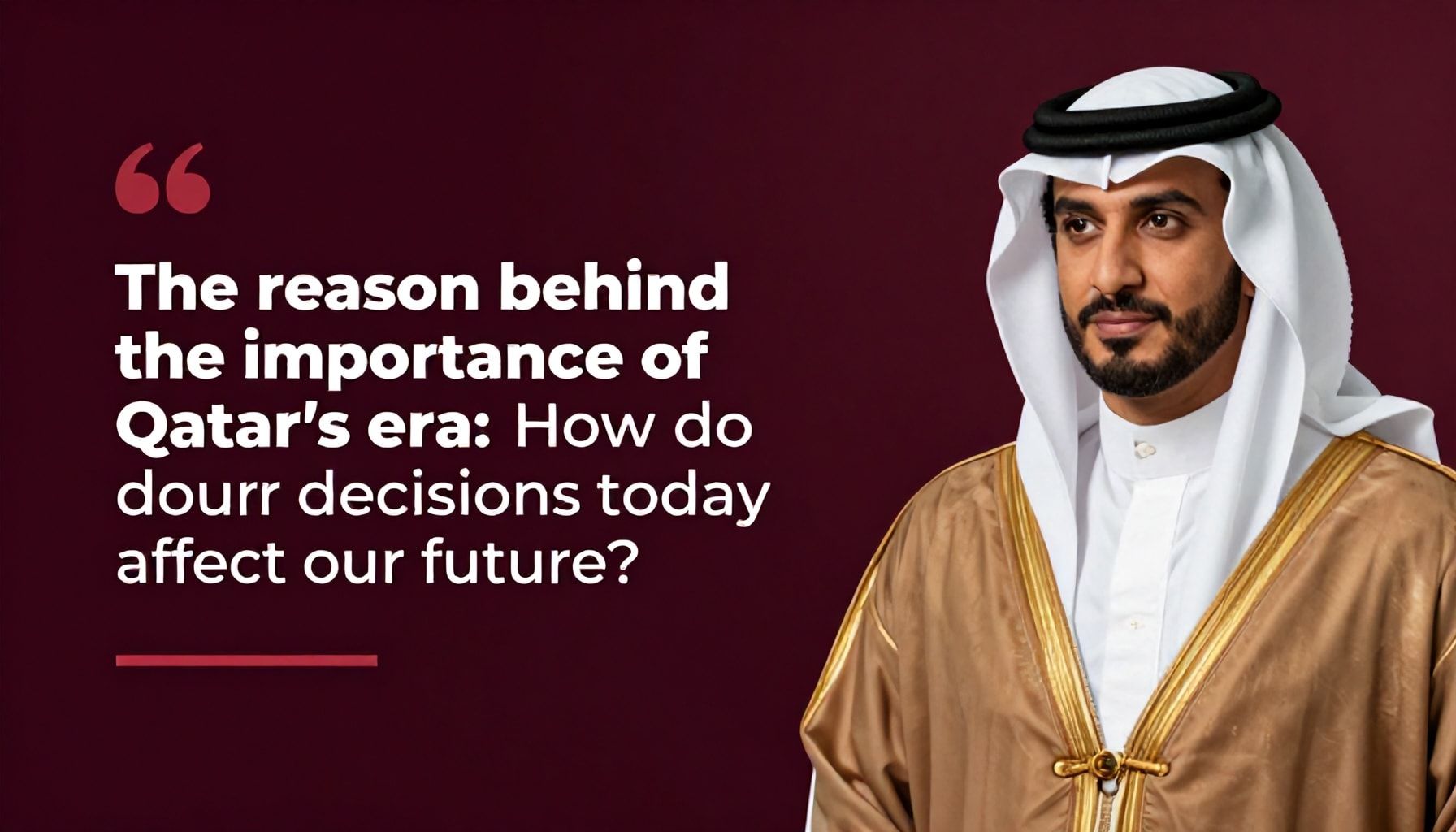 السبب وراء أهمية العصر قطر: كيف تؤثر قراراتك اليوم على غدنا*