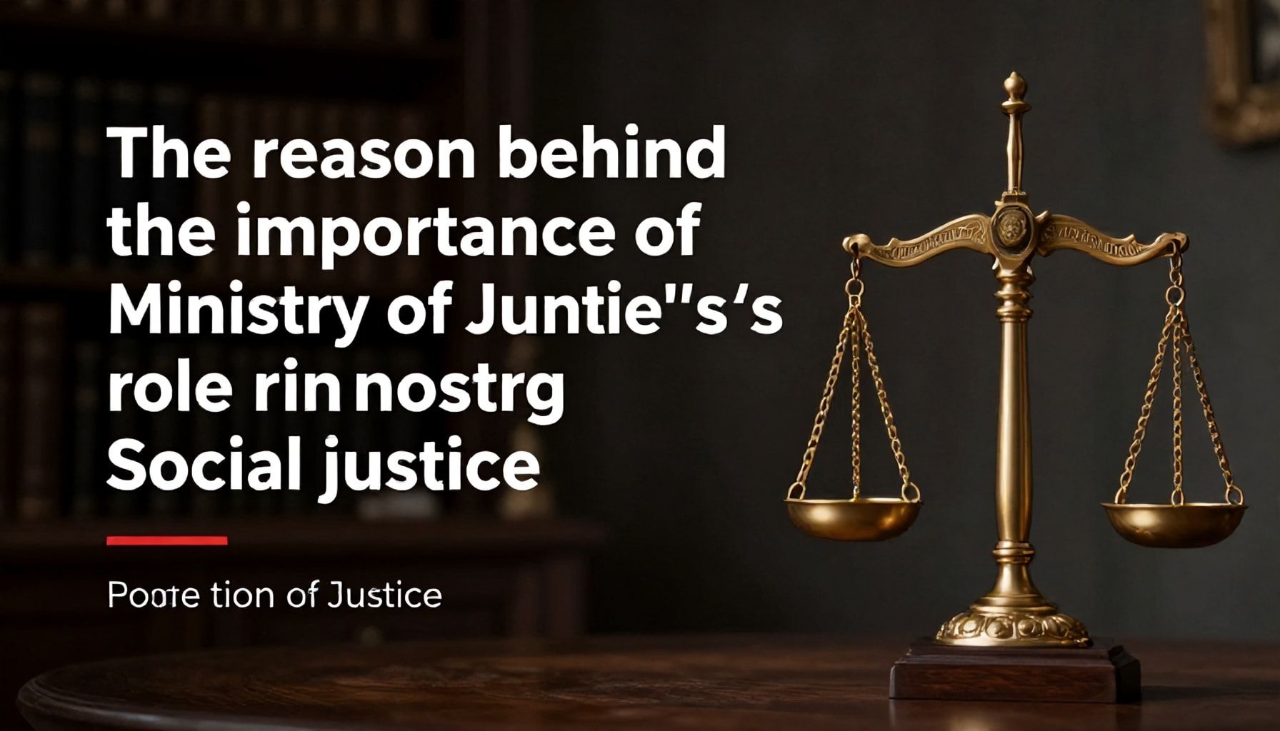 السبب وراء أهمية دور وزارة العدل في تعزيز العدالة الاجتماعية*