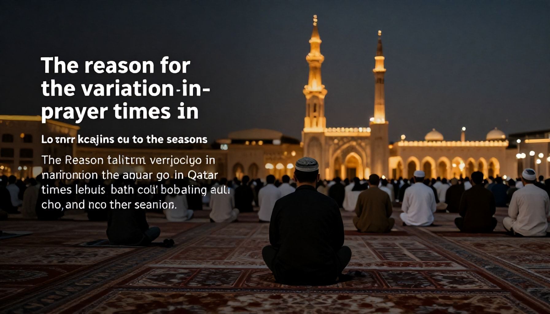 السبب وراء اختلاف أوقات الصلاة في قطر حسب الفصول*