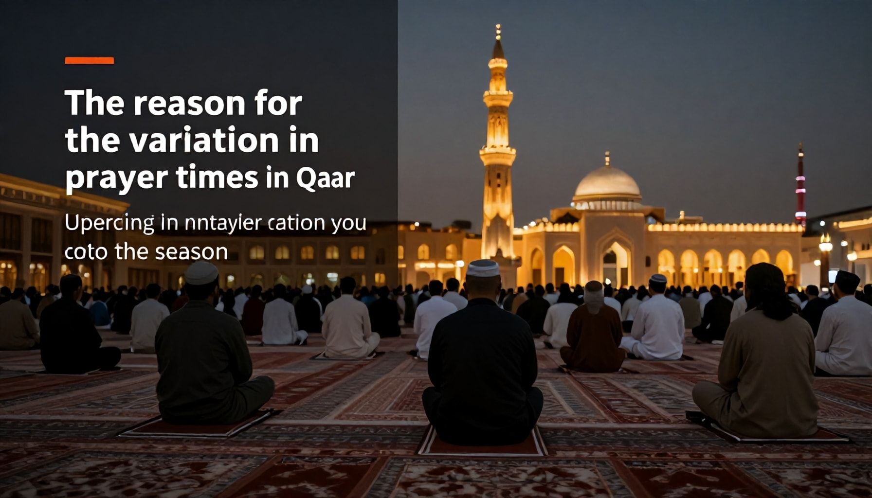 السبب وراء اختلاف مواعيد الصلاة في قطر حسب الموسم*